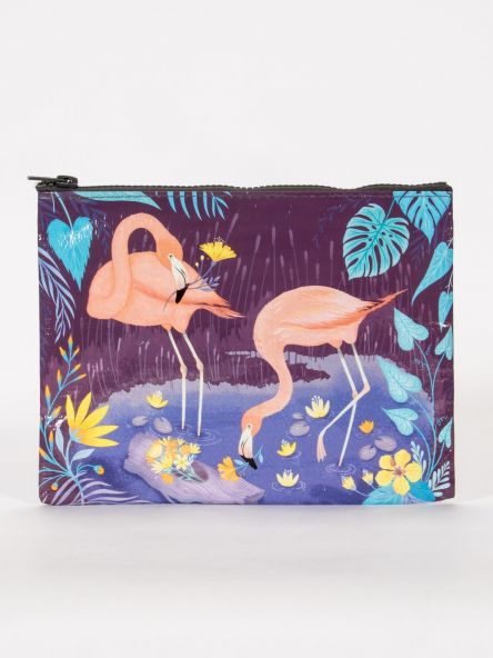 Blue Q Flamingo Zipper Pouch