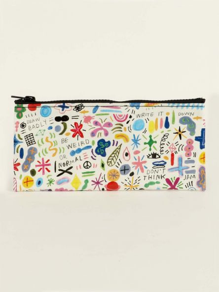 Blue Q Doodle Party Pencil Case