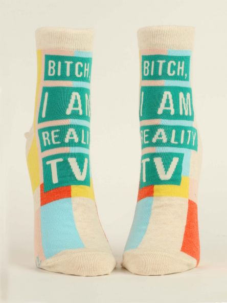 Blue Q Reality TV Ankle Socks