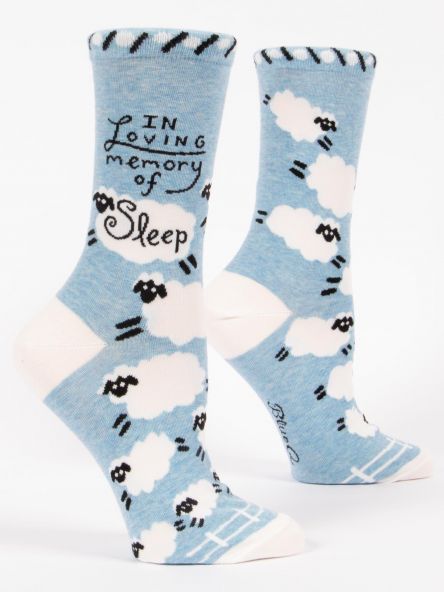 Blue Q In Loving Memory Of Sleep Women's Socks