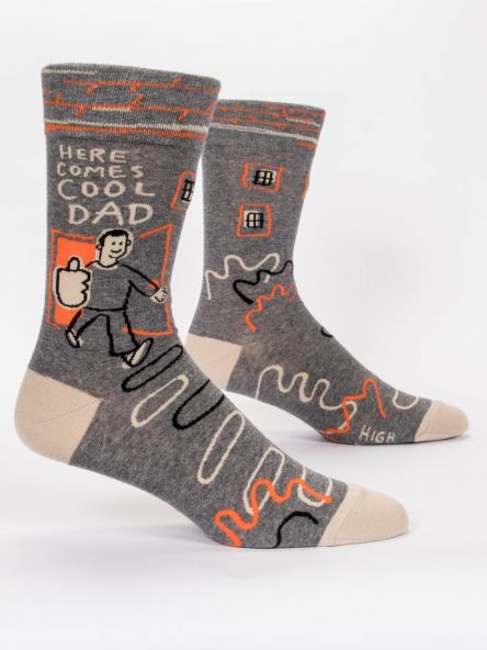 Blue Q Here Comes Cool Dad Men's Socks