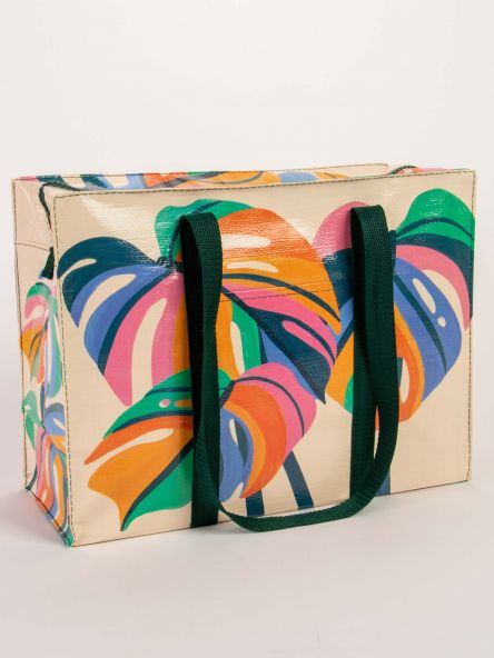 Monstera Leaf Shoulder Tote