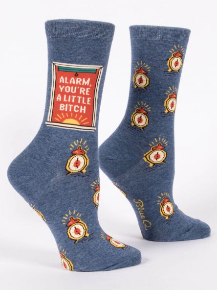 Blue Q Alarm Women's Crew Socks