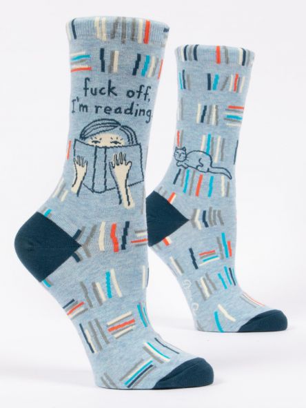 Blue Q Reading Women's Crew Socks