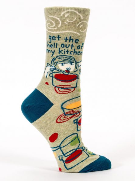 Blue Q Get Out Of My Kitchen Women's Crew Socks