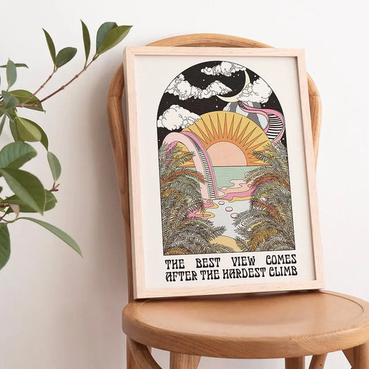 The Best View Sunrise Sunset Art Print