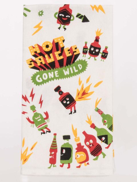 Hot Sauces Gone Wild Dish Towel