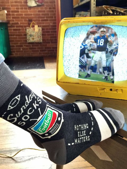 Blue Q Sunday Men's Crew Socks