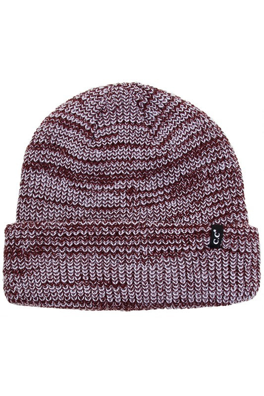 C.C 2-Tone Ribbed Cuff Beanie