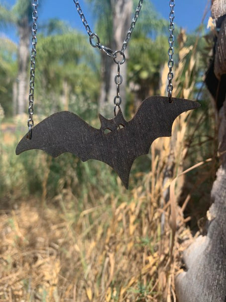 Wood Bat Necklace