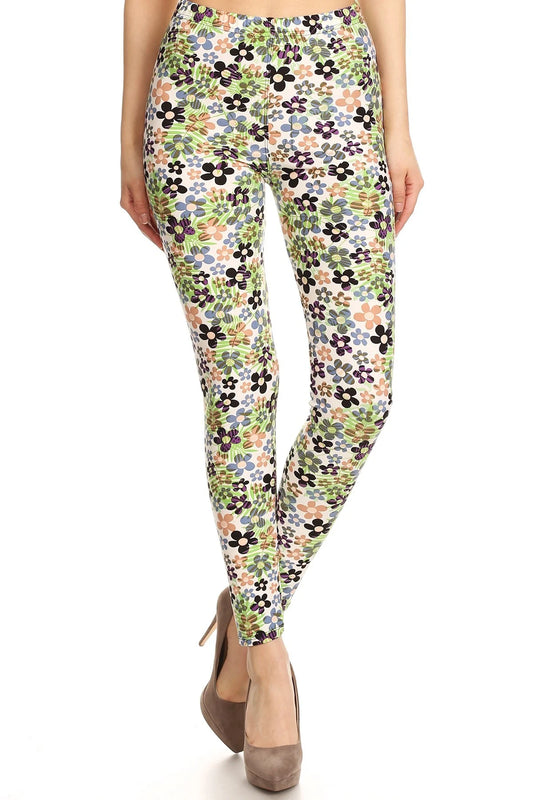 Flower Print Leggings