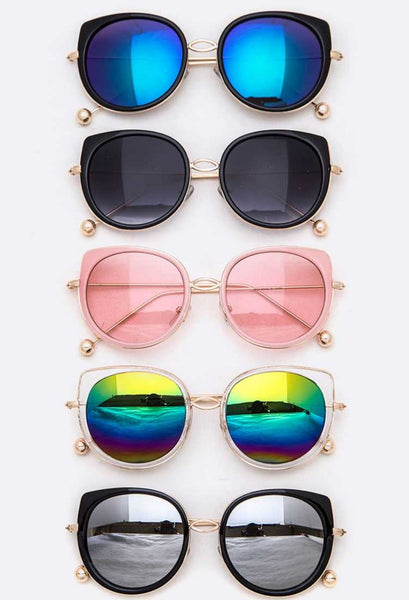 Round Cat Eye Sunglasses