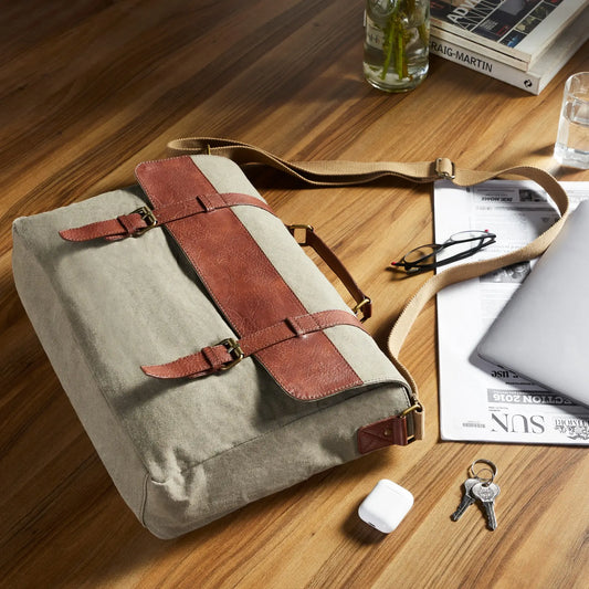 Wanderer Up-Cycled Canvas Messenger Bag