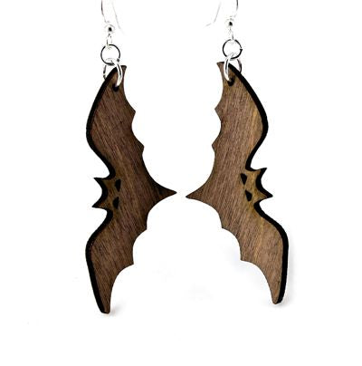 Wooden Bat Earrings