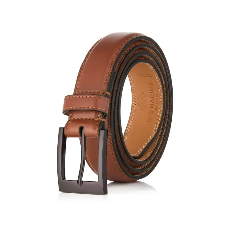 Dual Hoop Leather Belt